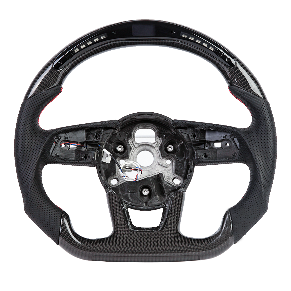 Carbon Fibre Steering Wheel For Audi B9 S3 S4 S5 RS3 RS4 RS5 RS6 2017-2021